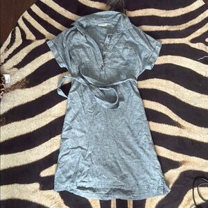 Casual Denim Looking Shirt Dress